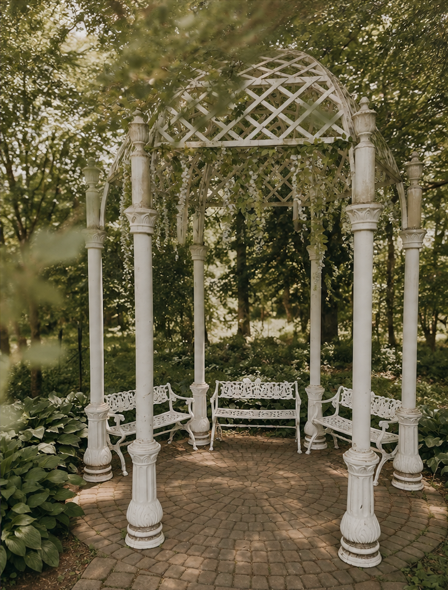 Gazebo at the Columbus Park of Roses